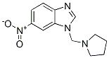 6-nitro-1-(pyrrolidin-1-ylmethyl)benzoimidazole,103248-20-0,结构式