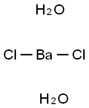 Barium chloride dihydrate Struktur