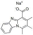 1,2,3-Trimethylpyrido[1,2-a]benzimidazole-4-carboxylic acid sodium salt Structure
