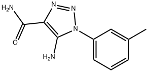 5-Amino-1-(3-methylphenyl)-1H-1,2,3-triazole-4-carboxamide Struktur