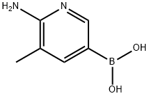 (3-Methyl-2-aminopyridin-5-yl)boronic acid Struktur