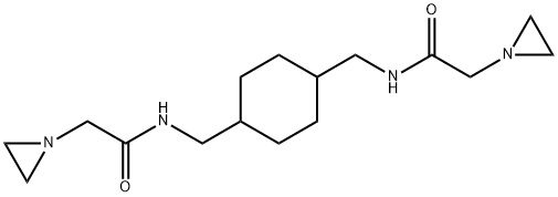 N,N'-[(1,4-Cyclohexanediyl)dimethylene]bis(1-aziridineacetamide) 结构式