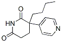3-butyl-3-(4-pyridyl)piperidine-2,6-dione 结构式