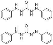1,5-ジフェニルカルバゾン・1,5-ジフェニルカルボノヒドラジド 化学構造式