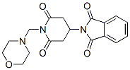 N-[1-(Morpholinomethyl)-2,6-dioxo-4-piperidyl]phthalimide 结构式