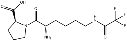 N6-Trifluoroacetyl-L-lysyl-L-proline Struktur