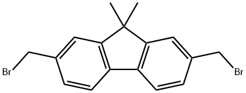2,7-Bis(bromomethyl)-9,9-dimethyl-9H-fluorene Struktur