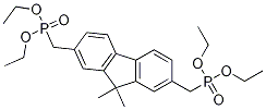 2,7-Bis(diethylphosphonomethyl)-9,9-dimethyl-9H-fluorene Struktur