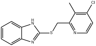 2-[(4-Chloro-3-Methyl-2-Pyridinyl-methyl)thio]-1H-Benzimidazole  Struktur