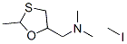 2-methyl-5-((dimethylamino)methyl)-1,3-oxathiolane methiodide 化学構造式