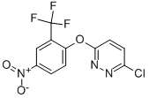 PYRIDAZINE, 3-CHLORO-6-[4-NITRO-2-(TRIFLUOROMETHYL)PHENOXY]- 结构式