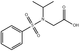 2-(N-イソプロピルフェニルスルホンアミド)酢酸 化学構造式