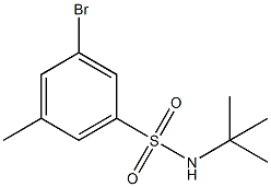 t-Butyl 3-BroMo-5-MethylbenzenesulfonaMide Structure