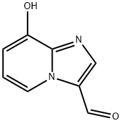 8-ヒドロキシイミダゾ[1,2-A]ピリジン-3-カルブアルデヒド 化学構造式