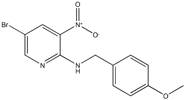 5-Bromo-N-(4-methoxybenzyl)-3-nitropyridin-2-amine,1033202-35-5,结构式