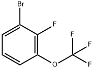 1-ブロモ-2-フルオロ-3-(トリフルオロメトキシ)ベンゼン 化学構造式