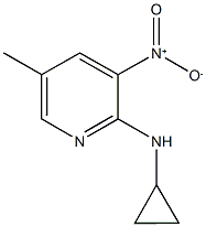 N-Cyclopropyl-5-methyl-3-nitropyridin-2-amine 结构式