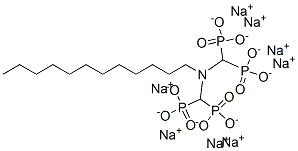 dodecylamine-N,N-bis(methylenephosphonic acid) sodium salt Structure