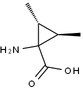Cyclopropanecarboxylic acid, 1-amino-2,3-dimethyl-, (1alpha,2alpha,3beta)- (9CI) 结构式