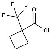 1-三氟甲基环丁甲酰氯 结构式