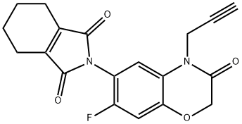 丙炔氟草胺 结构式