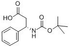 (S)-N-Boc-3-Amino-3-phenylpropanoic acid Struktur