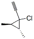 Cyclopropane, 1-chloro-1-ethynyl-2,3-dimethyl-, (1alpha,2alpha,3beta)- (9CI) Structure