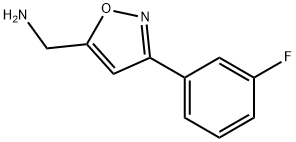 {[3-(3-氟苯基)异恶唑-5-基]甲基}胺 结构式
