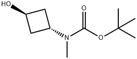tert-Butyl N-(trans-3-hydroxycyclobutyl)-N-MethylcarbaMate Structure
