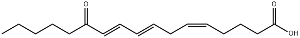 (5E,8E,10Z)-12-oxoheptadeca-5,8,10-trienoic acid 化学構造式