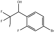 1-(4-broMo-2-fluorophenyl)-2,2,2-trifluoroethanol Structure