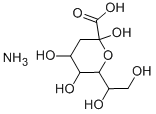 3-デオキシ-D-マンノ-2-オクツロソン酸アンモニウム塩 化学構造式