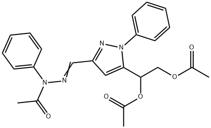 [[5-(1,2-Dihydroxyethyl)-1-phenylpyrazol-3-yl]methylene]phenylhydrazide diacetate acetic acid|