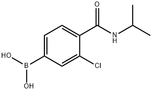 3-氯-4-(异丙基氨甲酰基)苯硼酸, 1034102-06-1, 结构式