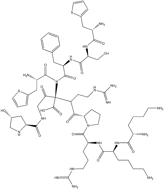 LYS-LYS-(HYP3,베타-(2-티에닐)-ALA5,8,D-PHE7)-브라디킨