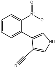 4-(2-NITROPHENYL)-1H-PYRROLE-3-CARBONITRILE 化学構造式