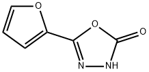 5-(フラン-2-イル)-1,3,4-オキサジアゾール-2(3H)-オン 化学構造式