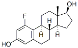 1-fluoroestradiol 化学構造式