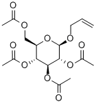 烯丙基-四-O-乙酰基-BETA-D-吡喃葡萄糖苷,10343-15-4,结构式