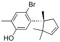 4-Bromo-2-methyl-5-[(R)-1,2,2-trimethyl-3-cyclopenten-1-yl]phenol|