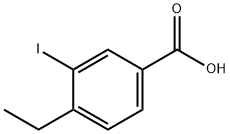 4-エチル-3-ヨード安息香酸 化学構造式