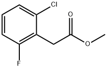 甲基2-氯-6-氟苯乙酸, 103473-99-0, 结构式