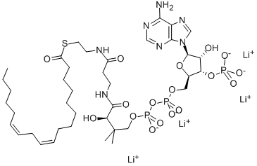 LINOLEOYL COENZYME A (C18:2) LITHIUM SALT 化学構造式