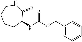 BENZYL (S)-(2-OXOAZEPAN-3-YL)CARBAMATE 化学構造式