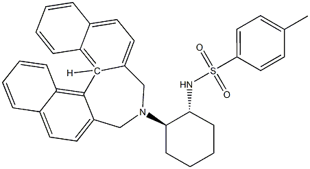 N-[(1R,2R)-2-[(11BR)-3,5-DIHYDRO-4H-DINAPHTH[2,1-C:1',2'-E]AZEPIN-4-YL]CYCLOHEXYL]-4-METHYL-BENZENESULFONAMIDE,1034835-90-9,结构式