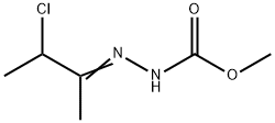 Hydrazinecarboxylic  acid,  2-(2-chloro-1-methylpropylidene)-,  methyl  ester,103517-81-3,结构式