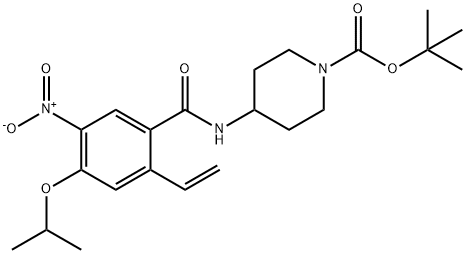 tert-butyl 4-(4-isopropoxy-5-nitro-2-vinylbenzamido)piperidine-1-carboxylate,1035230-11-5,结构式