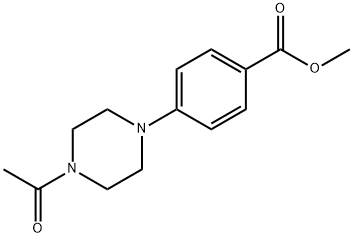 methyl 4-(4-acetylpiperazin-1-yl)benzoate Struktur