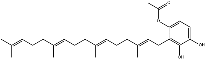 4-Acetoxy-3-geranylgeranyl-1,2-dihydroxybenzene 结构式