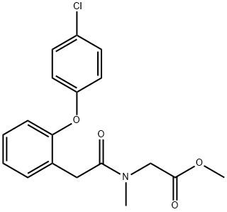 ethyl 2-(2-(2-(4-chlorophenoxy)phenyl)-N-MethylacetaMido)acetate Struktur